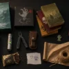 Regalos para fans de los zombies: juegos de mesa, cómics, libros y una figura sobre una mesa